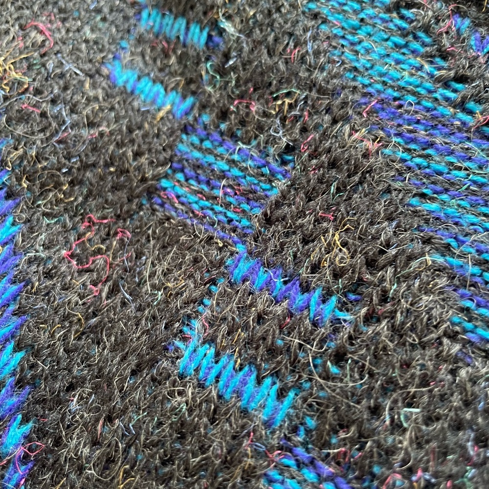 Vtg Michael Gerald Large Abstract Patterned Knit … - image 8